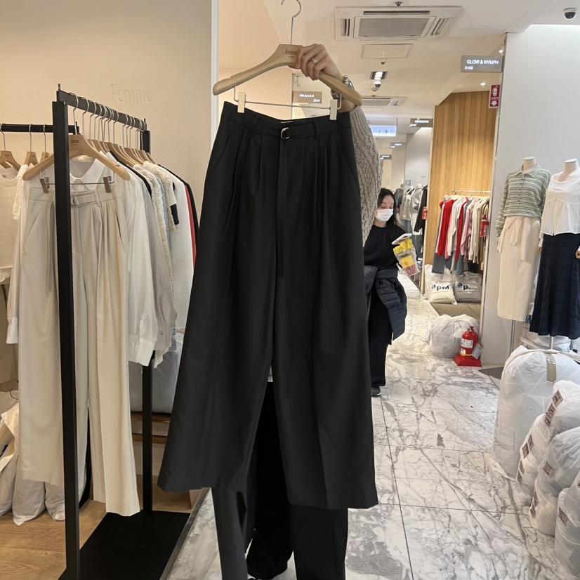 LA MAGIE FEMME韓國代購女裝新款時尚休閑真品職業休閑褲Lamagie Femme休閑褲圖色2