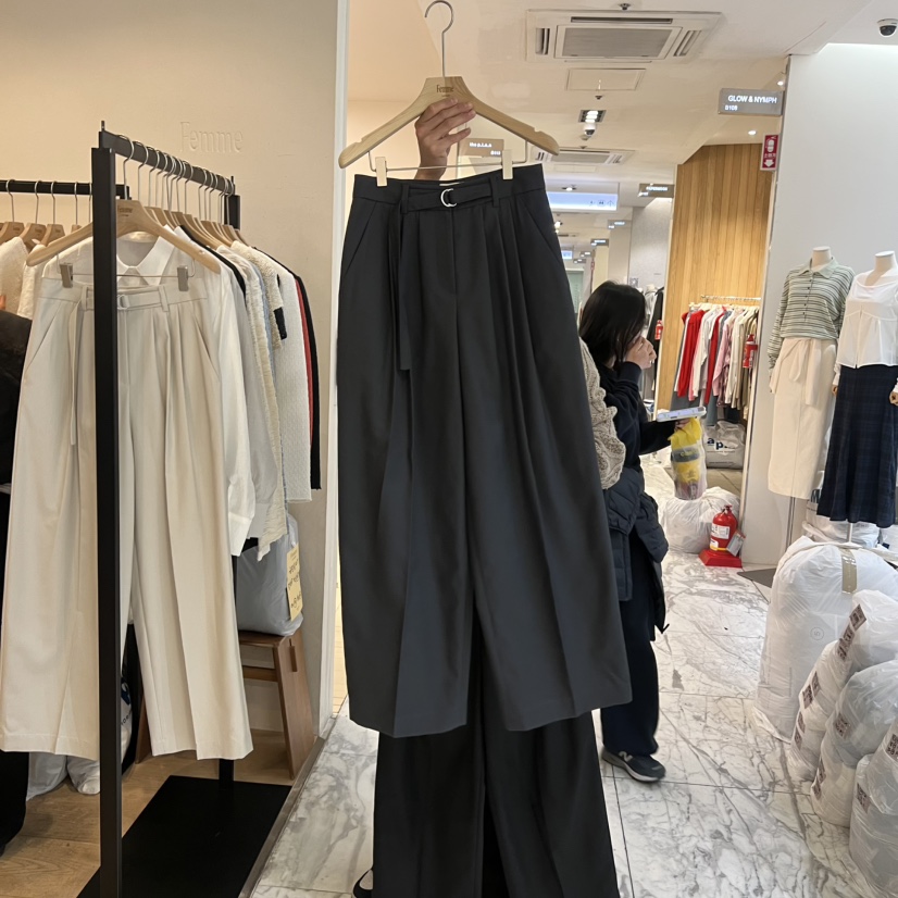 LA MAGIE FEMME韓國代購女裝新款時尚休閑真品職業休閑褲Lamagie Femme休閑褲圖色3