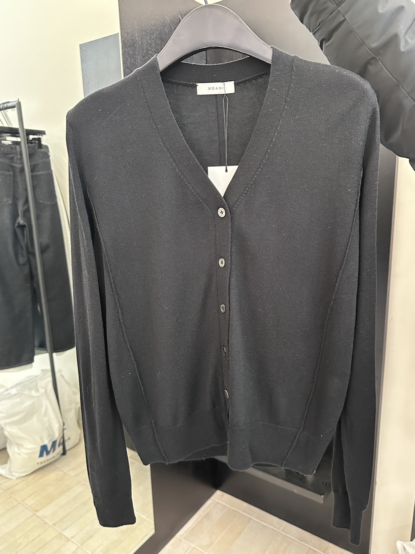 MOANI東大門實拍女裝新款時尚推薦真品針織衫V領混紡開衫MOANI針織衫圖色3