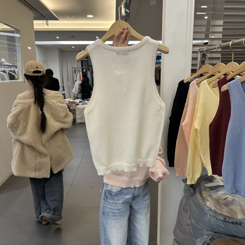 NOWHERE韓國代購女士新品26春夏休閑人氣真品職業吊帶背心NOWHERE吊帶/背心