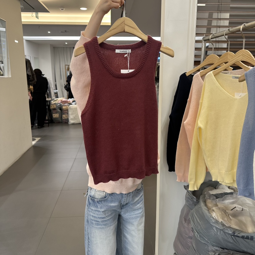 NOWHERE韓國代購女士新品26春夏休閑人氣真品職業吊帶背心NOWHERE吊帶/背心圖色3