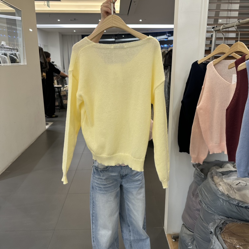 NOWHERE東大門實拍女士新款休閑真品26春夏熱賣人氣針織衫NOWHERE針織衫