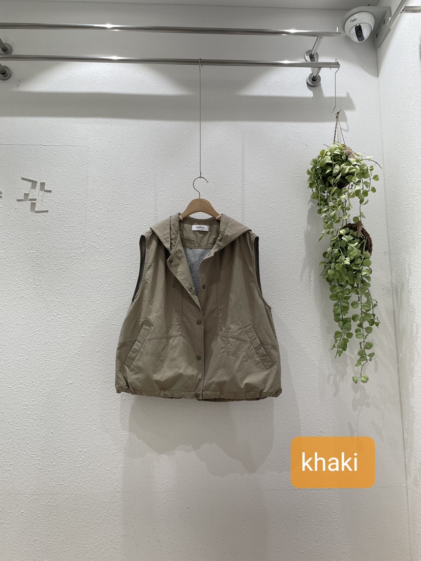 GALLERY-A韓國直郵女士新品休閑推薦職業馬甲不含內搭連帽GALLERY馬甲圖色2