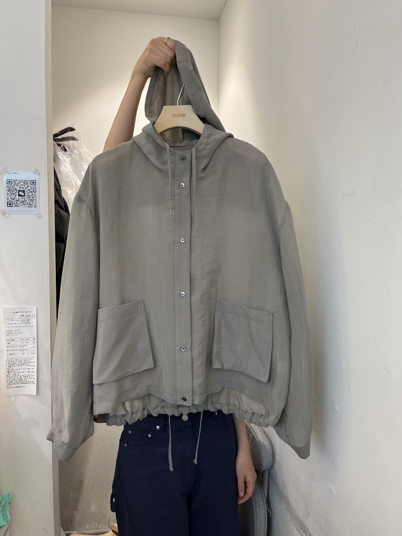 OUVIR韓國直郵女裝新品時尚人氣職業真品休閑推薦夾克連帽O.V.R/OUVIR夾克圖色1