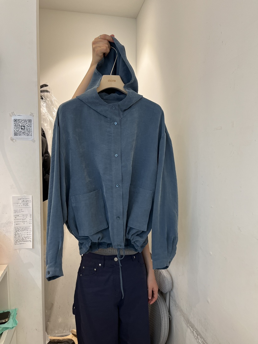 OUVIR韓國直郵女裝新品時尚人氣職業真品休閑推薦夾克連帽O.V.R/OUVIR夾克圖色2