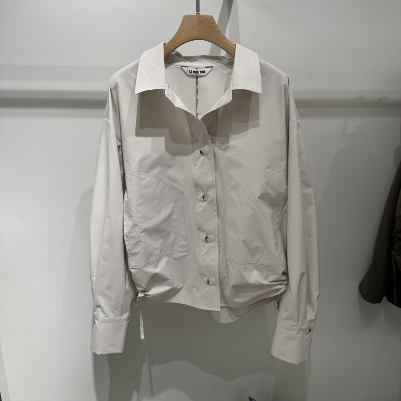 LAMINEDOR東大門代購女士新款時尚熱賣推薦襯衫蕾絲衫口袋LA MINE DOR襯衫/蕾絲衫圖色1