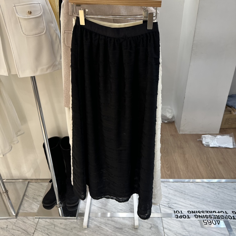 ABLESTUDIO韓國代購女裝新品人氣時尚休閑推薦長裙荷葉邊ABLESTUDIO長裙圖色2