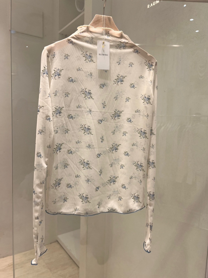 X東大門直郵女士新款真品休閑熱賣26春夏職業推薦長袖T恤BLOWING長袖T恤圖色1