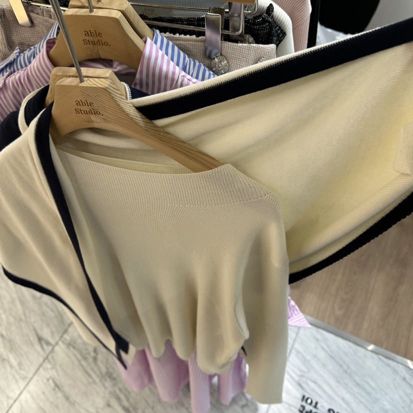 ABLESTUDIO韓國代購女士新款職業休閑人氣真品針織衫披肩ABLESTUDIO針織衫