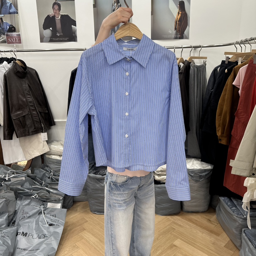 NOWHERE東大門實拍女士新品熱賣26春夏職業時尚襯衫蕾絲衫NOWHERE襯衫/蕾絲衫圖色1