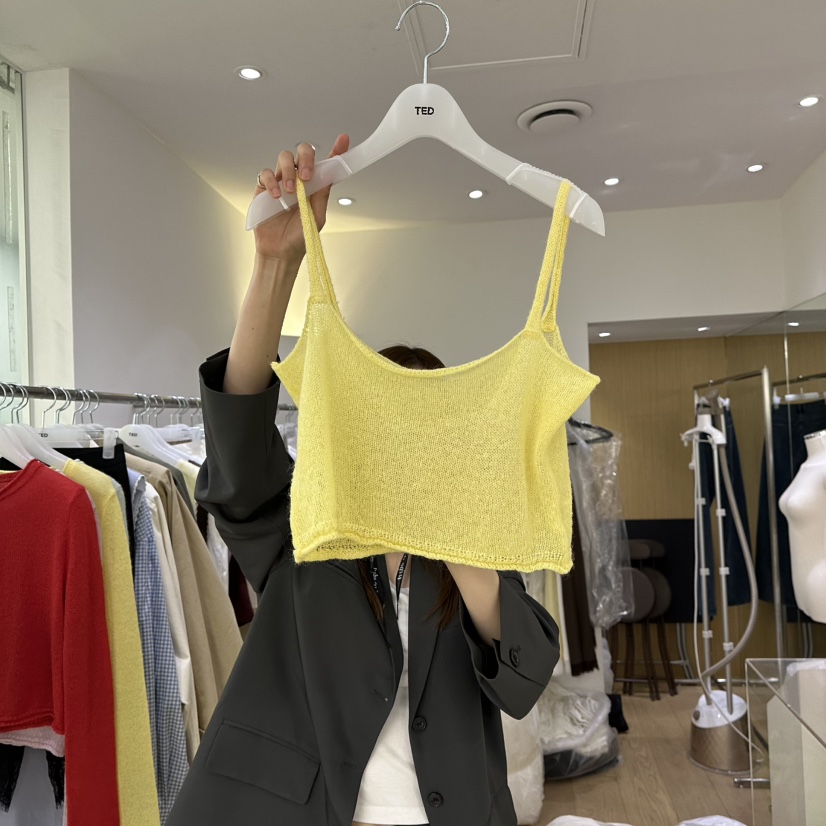 TED韓國代購女士新款休閑熱賣人氣時尚真品26春夏吊帶背心TED吊帶/背心圖色1