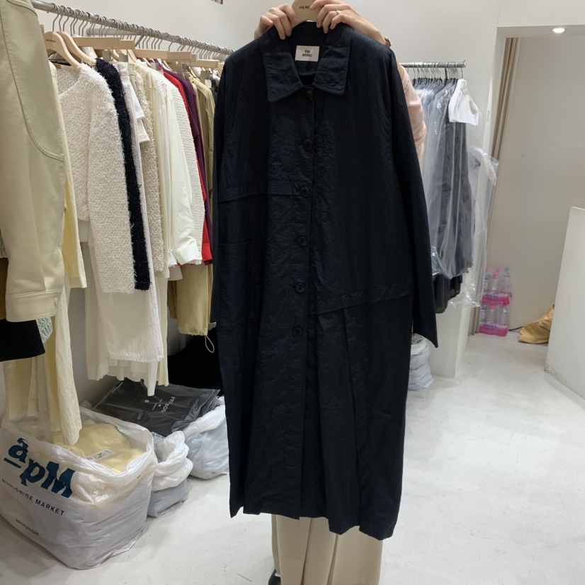 FRE東大門實拍女士新品休閑時尚熱賣真品職業人氣長款風衣FRE長款風衣圖色2
