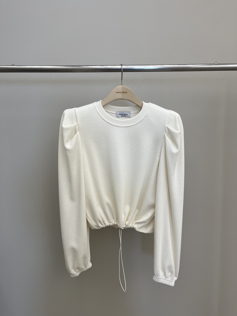 AMUSE SEOUL東大門代購女士新款26春夏熱賣人氣真品長袖T恤AMUSE SEOUL長袖T恤圖色1