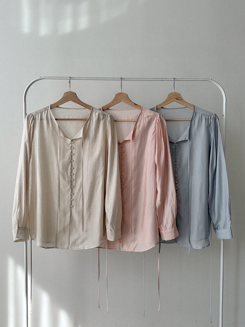 X東大門直郵女裝新款時尚26春夏休閑熱賣職業人氣襯衫蕾絲衫BLOWING襯衫/蕾絲衫