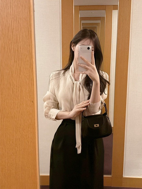 X東大門代購女士新款時尚熱賣職業26春夏推薦人氣襯衫蕾絲衫BLOWING襯衫/蕾絲衫