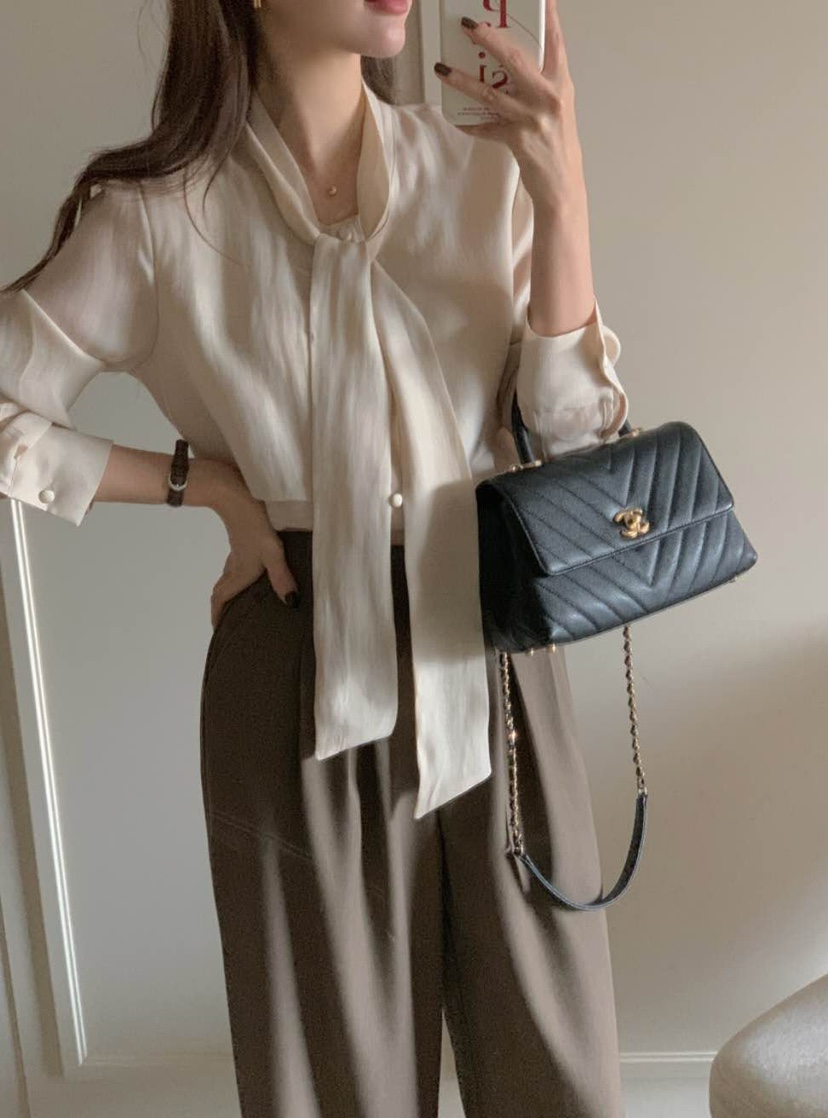 X東大門代購女士新款時尚熱賣職業26春夏推薦人氣襯衫蕾絲衫BLOWING襯衫/蕾絲衫