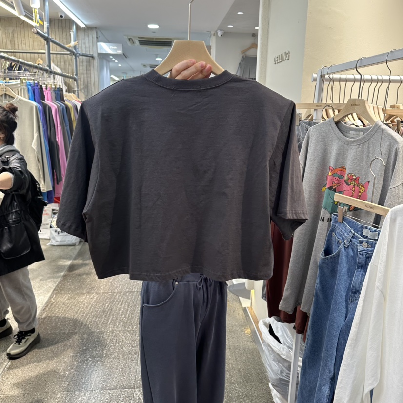 DELLING韓國代購女裝新款26春夏熱賣職業時尚推薦T恤復古DELLINGT恤