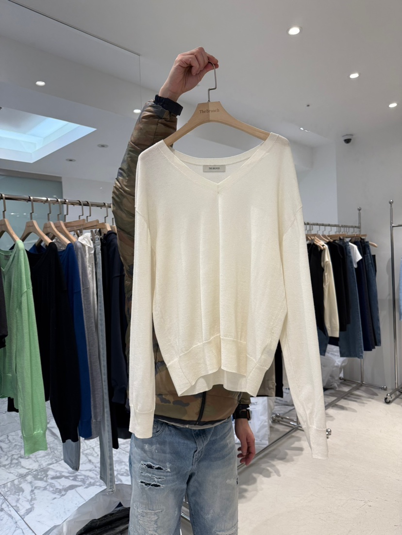 THE BRUNCH東大門代購女裝新品熱賣推薦時尚針織衫V領柔軟THE BRUNCH針織衫圖色1