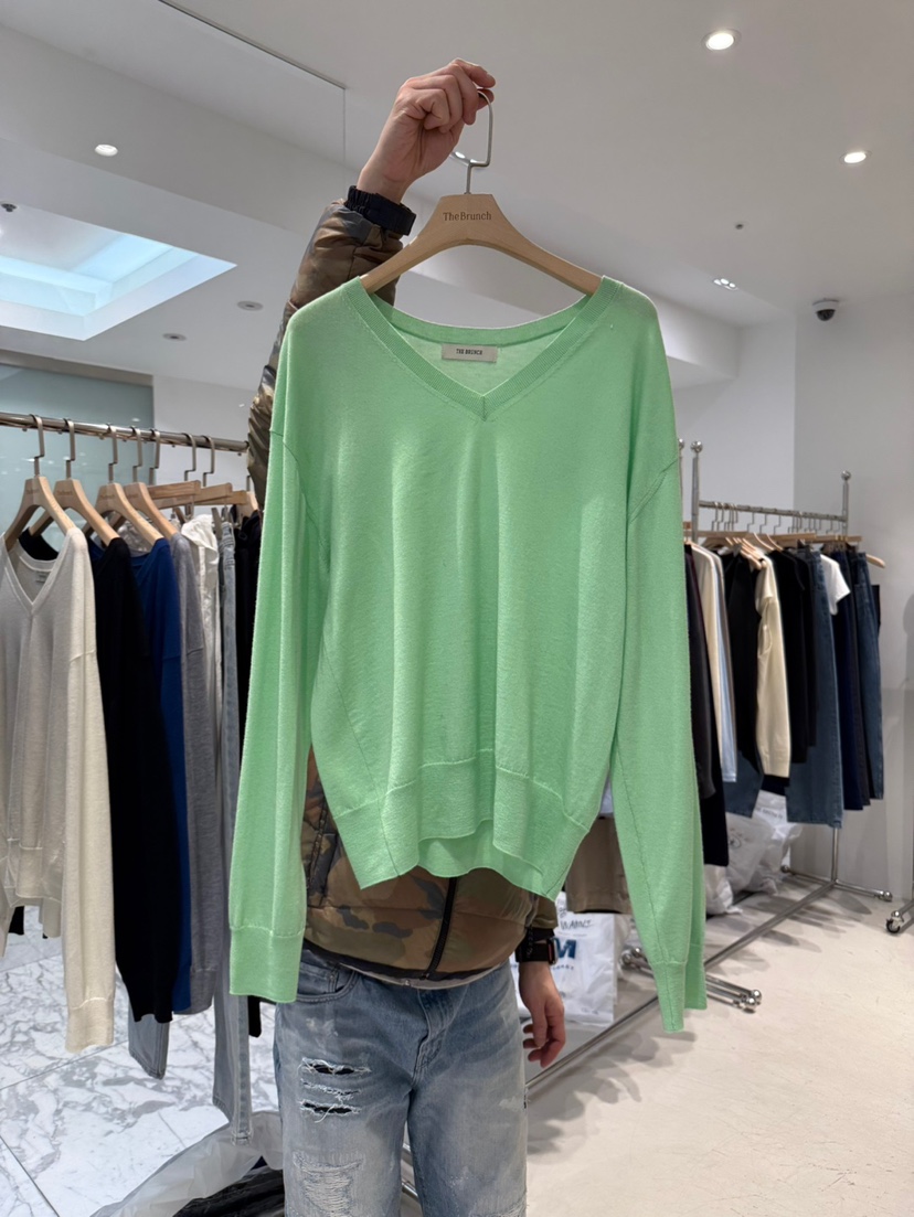 THE BRUNCH東大門代購女裝新品熱賣推薦時尚針織衫V領柔軟THE BRUNCH針織衫圖色2