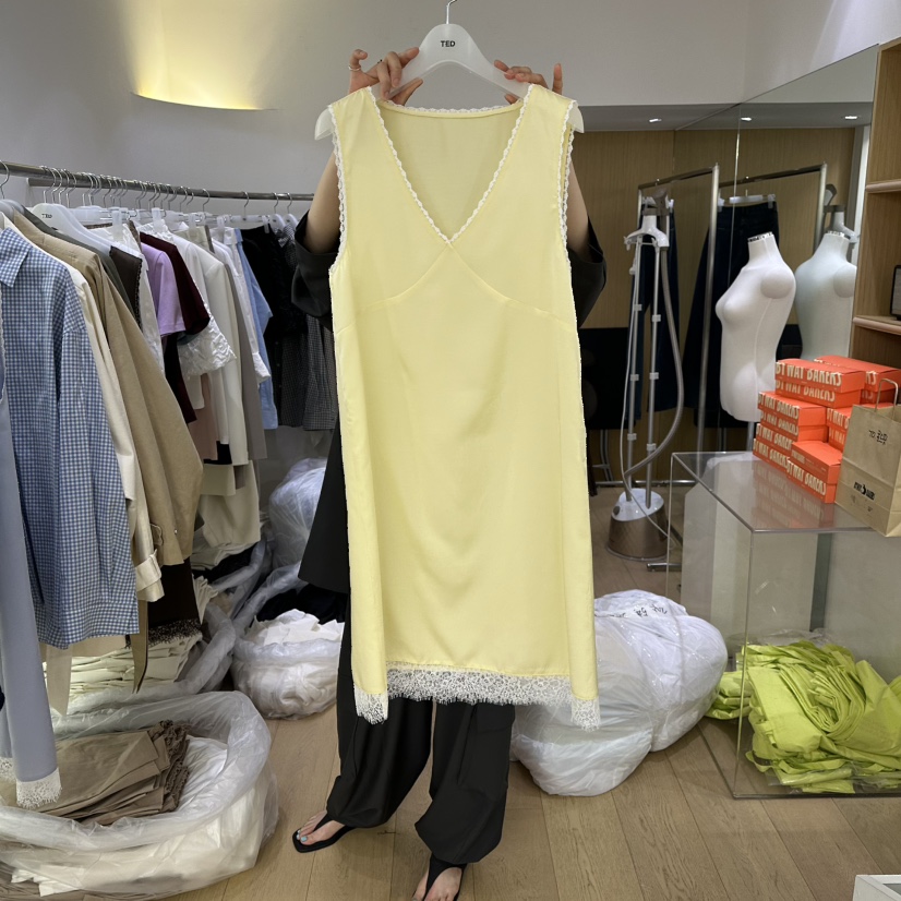 TED東大門代購女裝新款時尚26春夏職業真品推薦連衣裙V領TED連衣裙圖色2