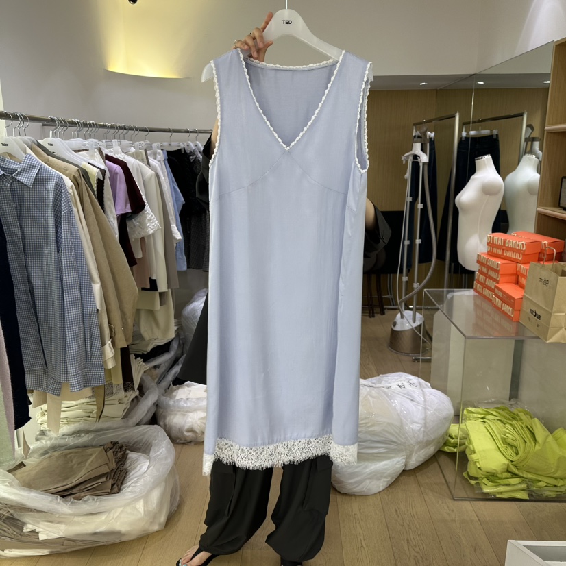 TED東大門代購女裝新款時尚26春夏職業真品推薦連衣裙V領TED連衣裙圖色4