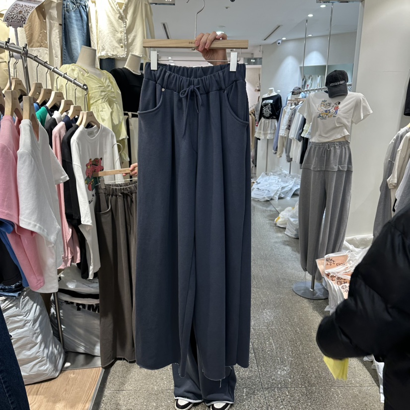 DELLING韓國直郵女士新品推薦休閑熱賣人氣時尚職業休閑褲DELLING休閑褲圖色2深藍色