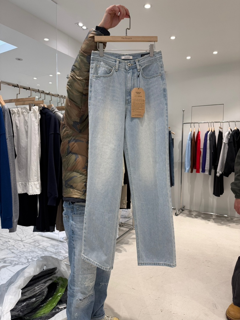 THE BRUNCH韓國代購女士新品休閑時尚26春夏熱賣真品牛仔褲THE BRUNCH牛仔褲圖色1