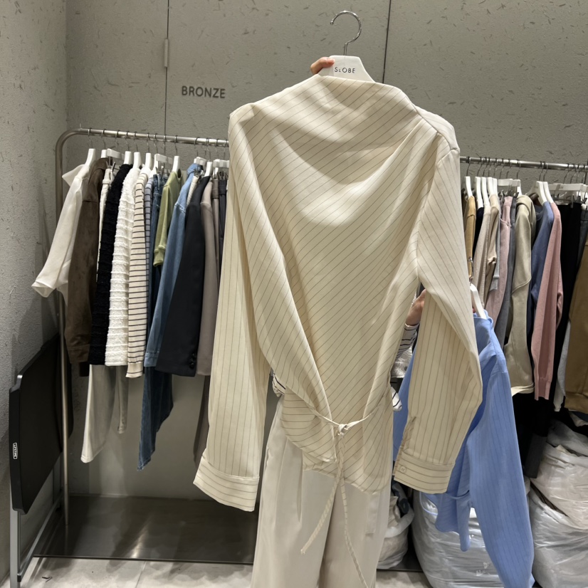 BRONZE韓國直郵女裝新款真品時尚26春夏推薦職業襯衫蕾絲衫BRONZE襯衫/蕾絲衫圖色2