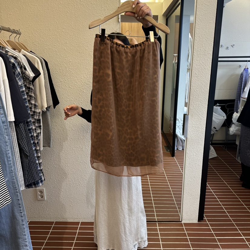 CHOI-L東大門實拍女裝新款熱賣時尚休閑真品推薦長裙透明CHOI長裙圖色1