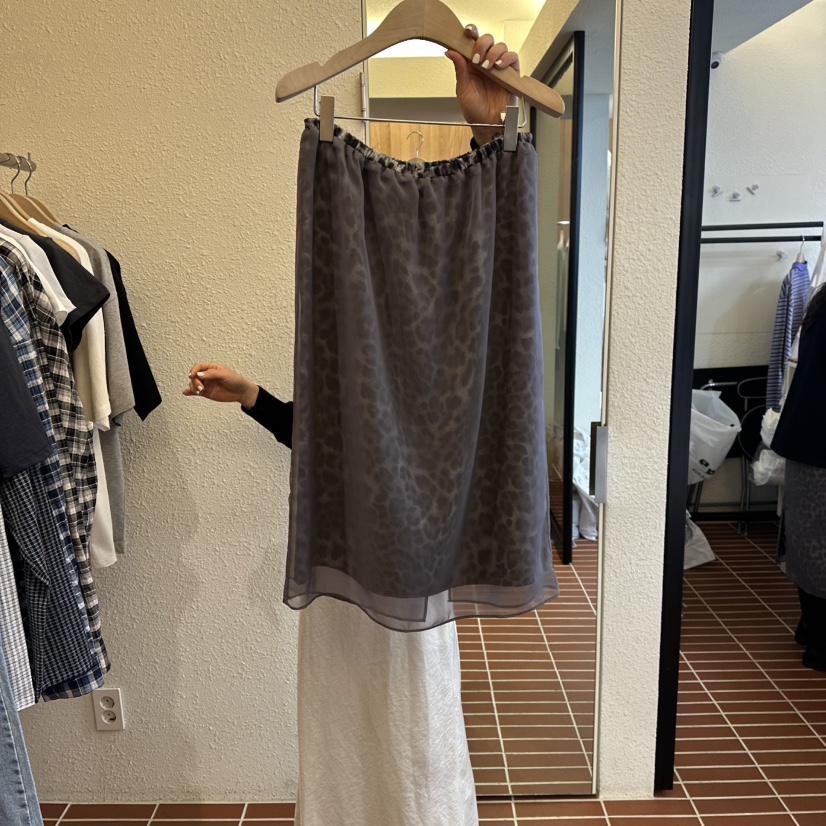 CHOI-L東大門實拍女裝新款熱賣時尚休閑真品推薦長裙透明CHOI長裙圖色2