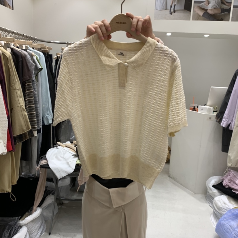 FRE東大門實拍女士新品休閑職業真品熱賣推薦時尚26春夏針織衫FRE針織衫圖色2