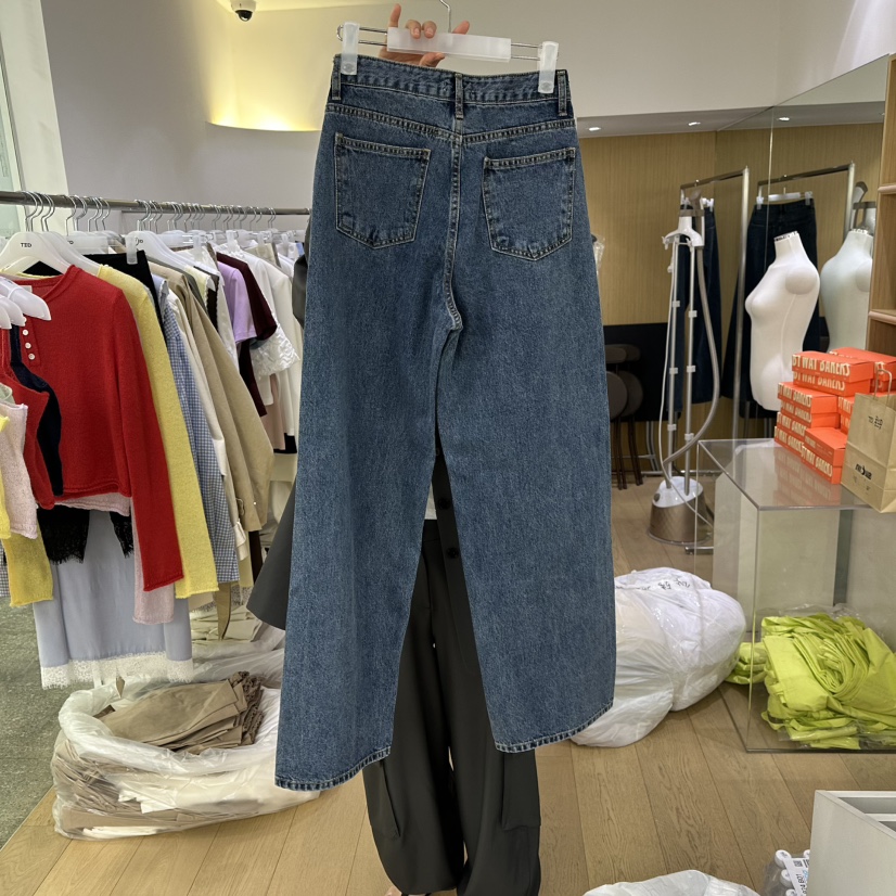 TED韓國代購女裝新品時尚職業休閑26春夏人氣牛仔褲直筒褲TED牛仔褲