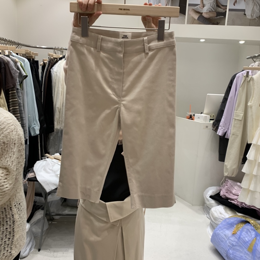 FRE韓國直郵女裝新品熱賣真品休閑26春夏職業推薦時尚短褲FRE短褲圖色1
