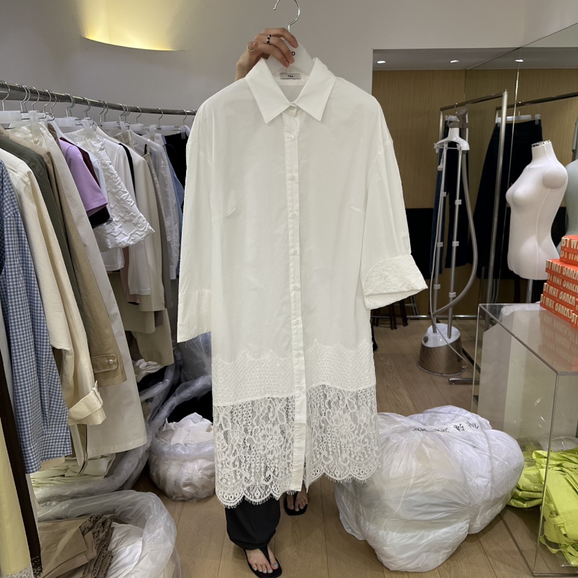 TED東大門實拍女士新品職業推薦26春夏真品襯衫蕾絲衫蕾絲TED襯衫/蕾絲衫圖色1