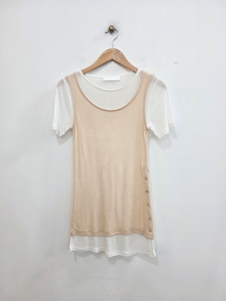 LE MIU東大門代購女士新品26春夏休閑時尚真品人氣推薦T恤LE_MIUT恤圖色2