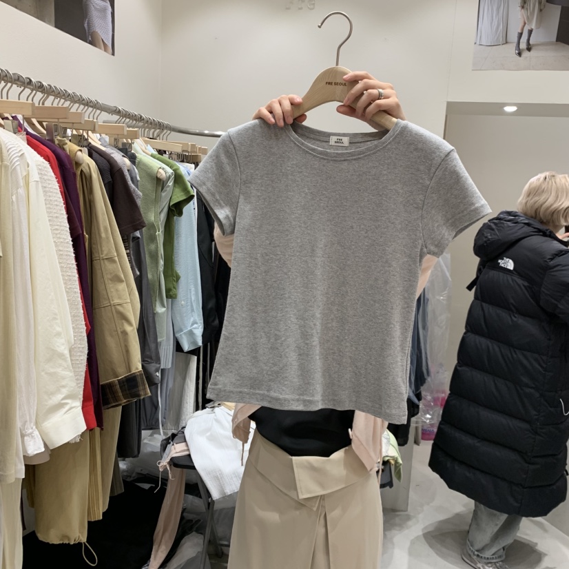 FRE東大門代購女裝新款26春夏熱賣休閑職業時尚人氣推薦T恤FRET恤圖色3