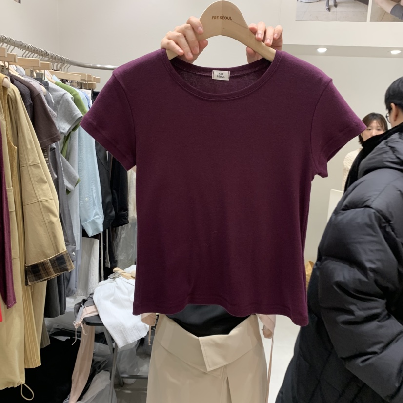 FRE東大門代購女裝新款26春夏熱賣休閑職業時尚人氣推薦T恤FRET恤圖色4