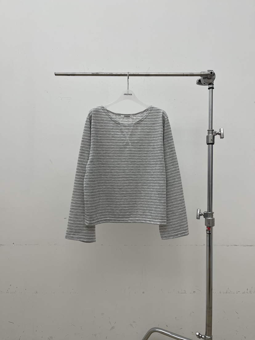 ATMOSPHERE韓國代購女裝新品人氣26春夏職業休閑長袖T恤露肩ATMOSPHERE/BLING長袖T恤圖色2