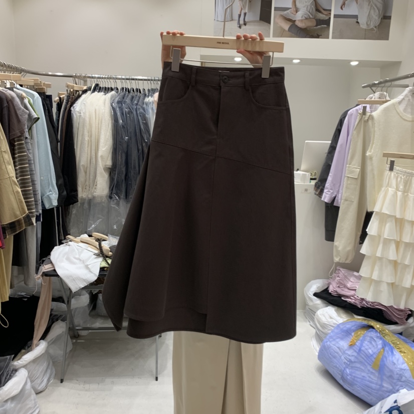 FRE東大門代購女裝新款26春夏職業休閑人氣真品半身裙中短裙FRE半身裙/中短裙圖色2