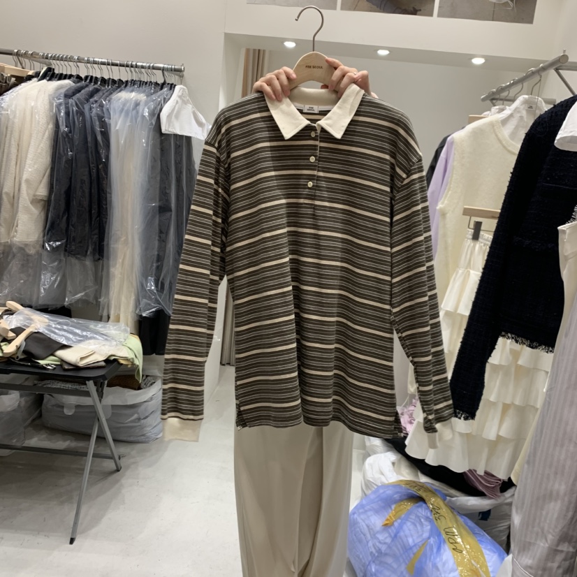 FRE東大門實拍女士新款推薦熱賣人氣時尚休閑職業長袖T恤FRE長袖T恤圖色2