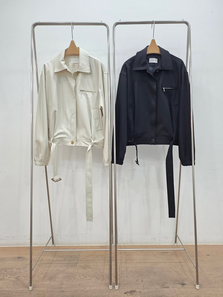 LE MIU東大門實拍女裝新款推薦真品熱賣人氣時尚夾克含腰帶LE_MIU夾克