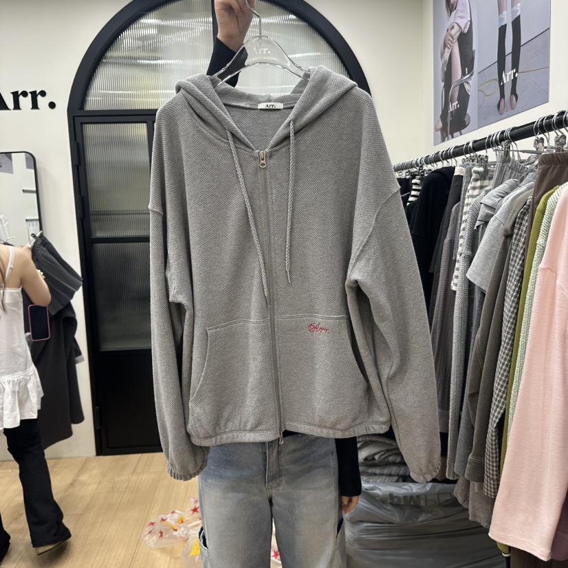 ARR東大門實拍女裝新款職業人氣時尚26春夏休閑夾克連帽衫ARR夾克圖色1