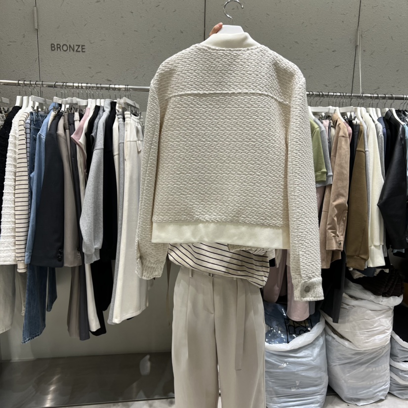 BRONZE東大門直郵女裝新品推薦26春夏熱賣職業夾克粗花呢BRONZE夾克