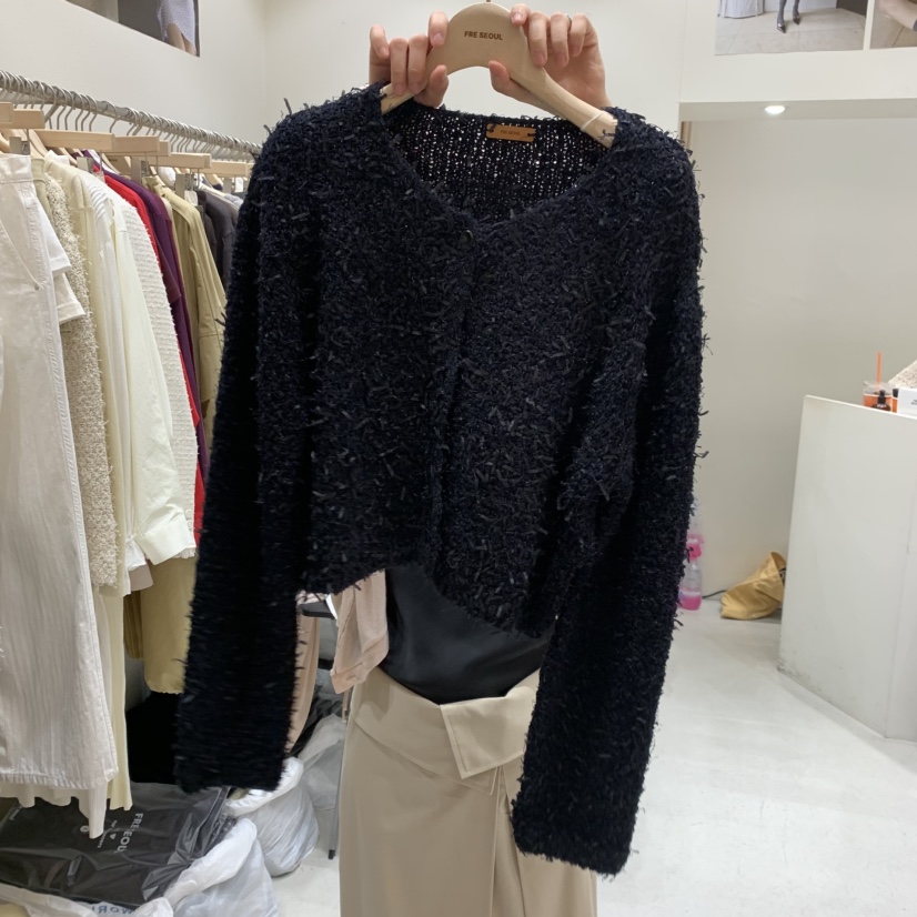 FRE韓國直郵女士新款真品熱賣時尚職業休閑26春夏針織衫花呢FRE針織衫圖色3