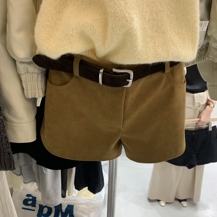 FRE東大門代購女士新品人氣26春夏職業推薦真品短褲不含腰帶FRE短褲圖色2