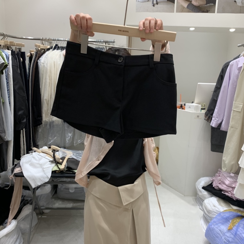 FRE東大門代購女士新品人氣26春夏職業推薦真品短褲不含腰帶FRE短褲圖色3