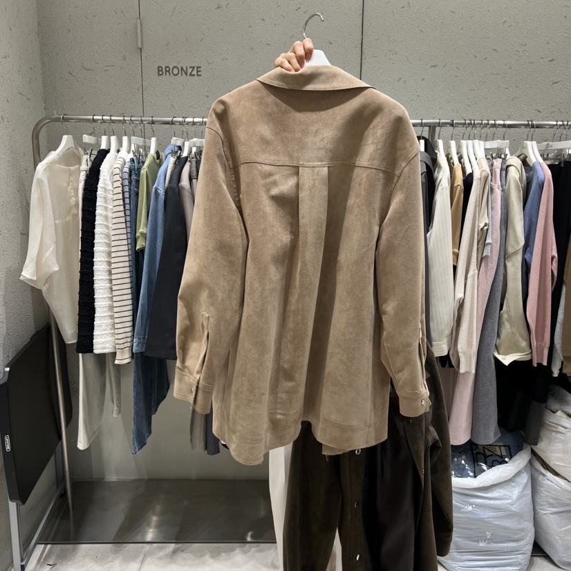 BRONZE東大門代購女士新品推薦熱賣時尚職業26春夏夾克絨面革BRONZE夾克