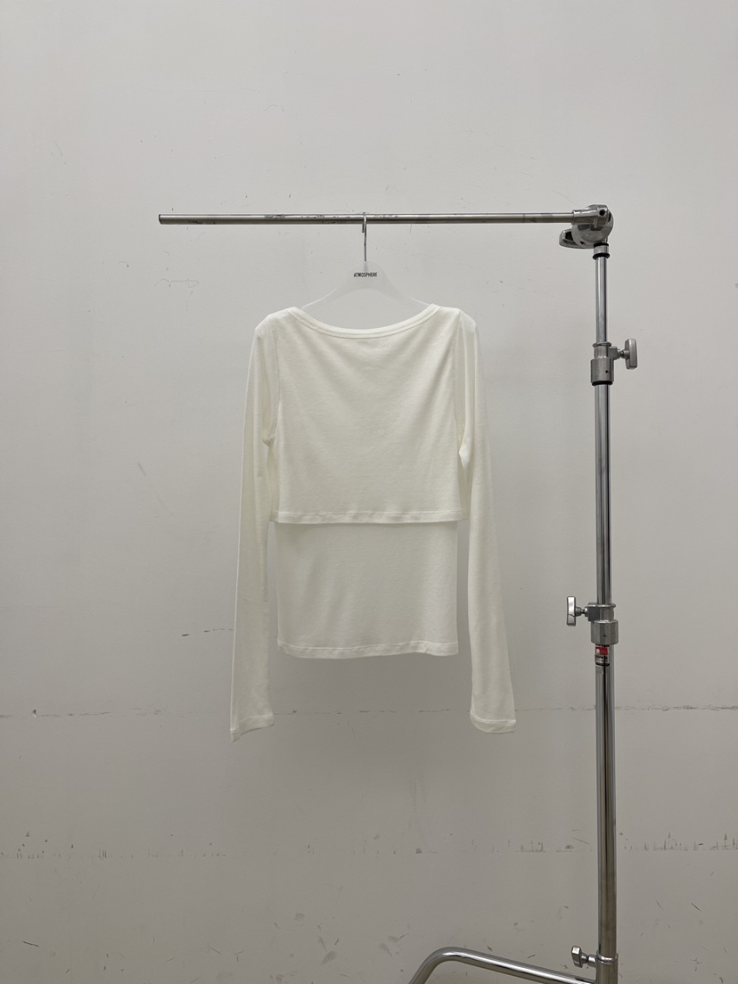 ATMOSPHERE東大門實拍女裝新款職業推薦休閑26春夏長袖T恤ATMOSPHERE/BLING長袖T恤圖色1