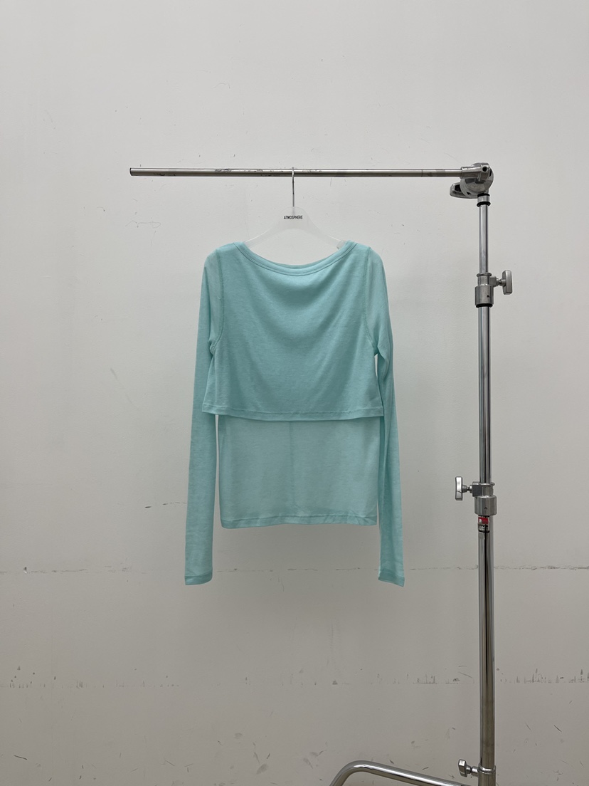 ATMOSPHERE東大門實拍女裝新款職業推薦休閑26春夏長袖T恤ATMOSPHERE/BLING長袖T恤圖色2