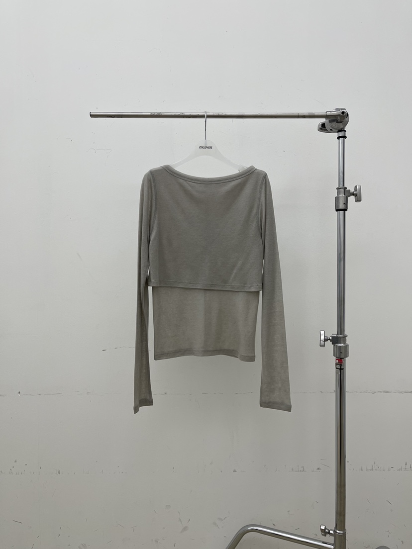 ATMOSPHERE東大門實拍女裝新款職業推薦休閑26春夏長袖T恤ATMOSPHERE/BLING長袖T恤圖色3